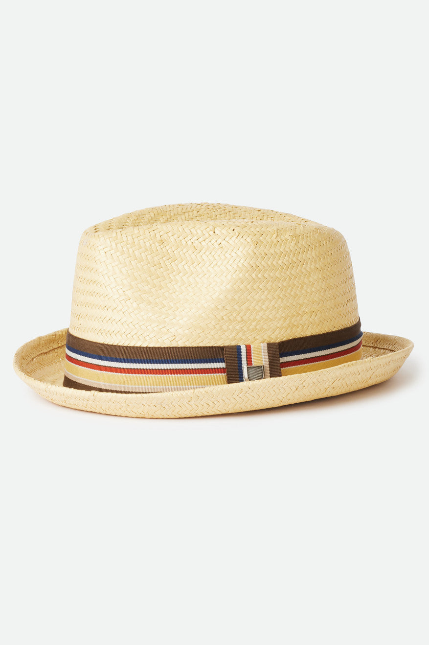Unisex Castor Fedora in Tan