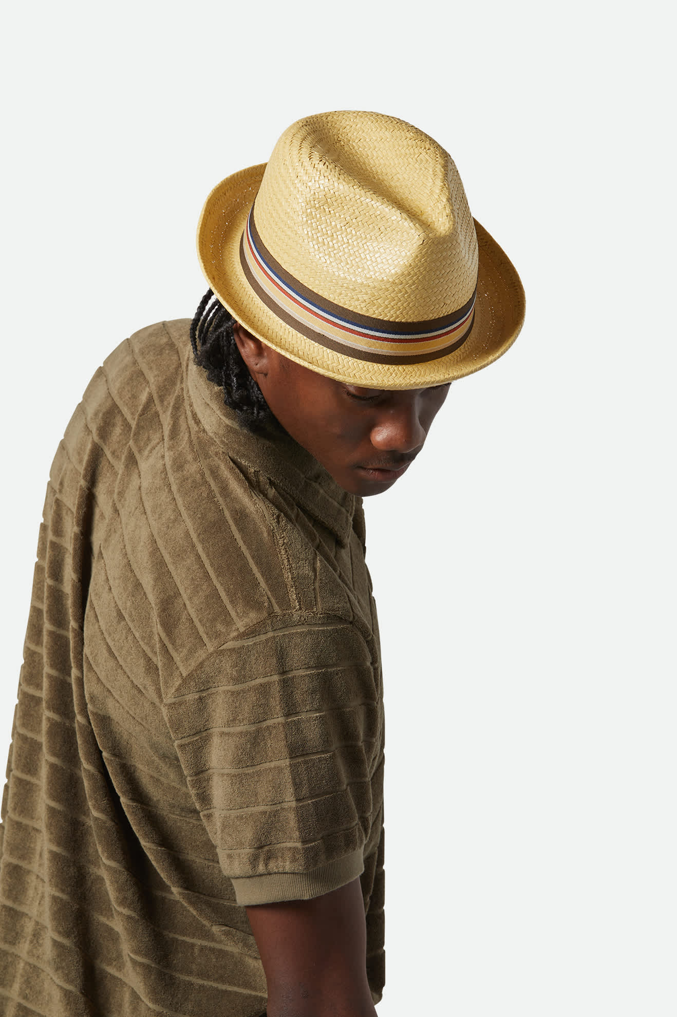 Unisex Castor Fedora in Tan