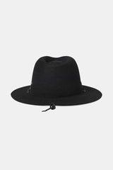 Unisex Wesley Weather Guard Packable Fedora in Black