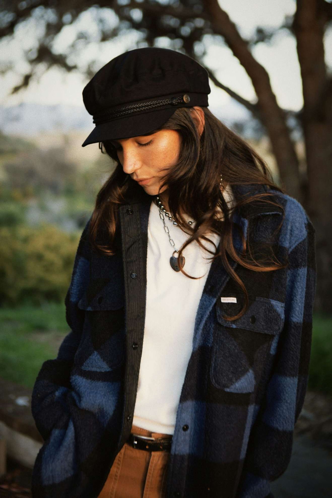 Unisex Fiddler Fisherman Cap in Black