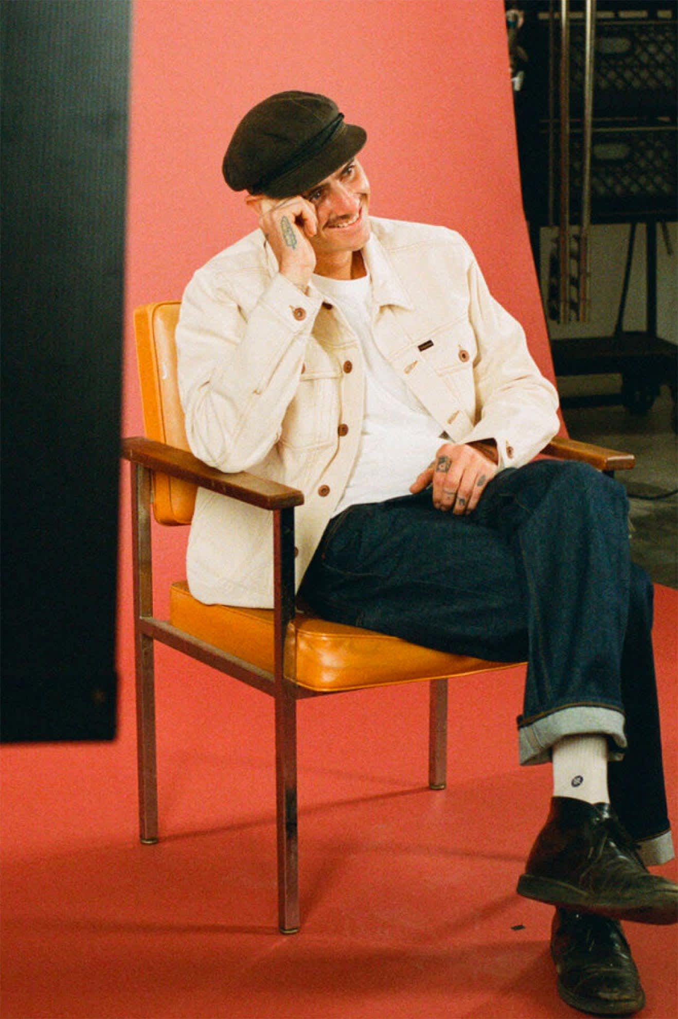 Unisex Fiddler Fisherman Cap in Black