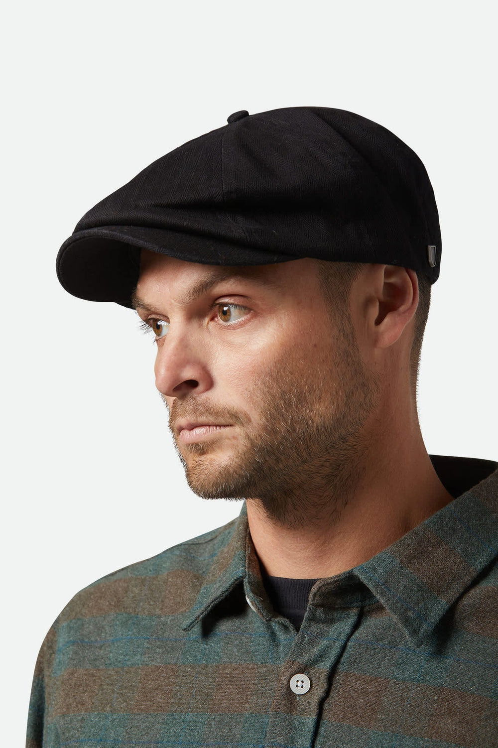Unisex Brood Newsboy Cap in Black