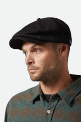 Unisex Brood Newsboy Cap in Black