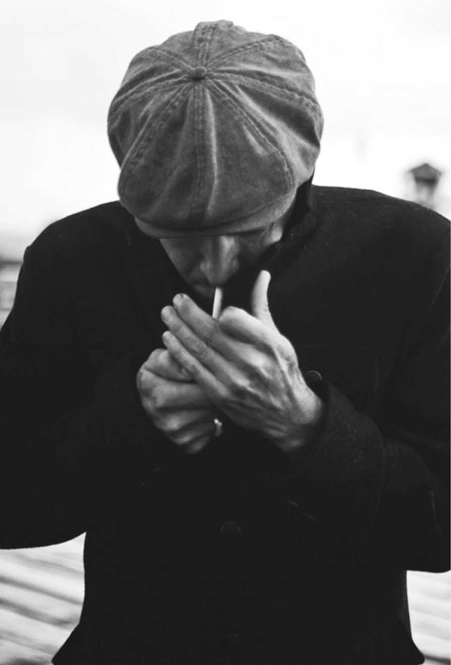 Unisex Brood Newsboy Cap in Black