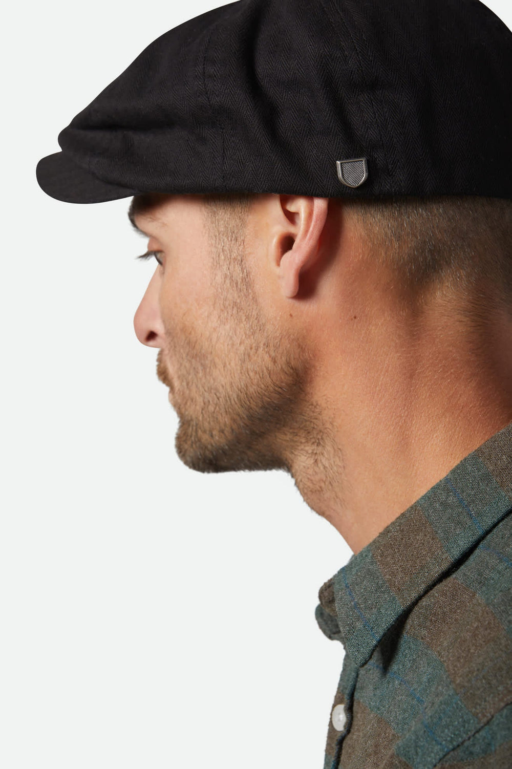 Unisex Brood Newsboy Cap in Black