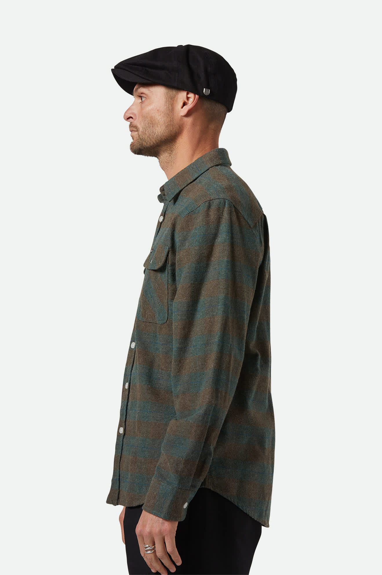 Unisex Brood Newsboy Cap in Black