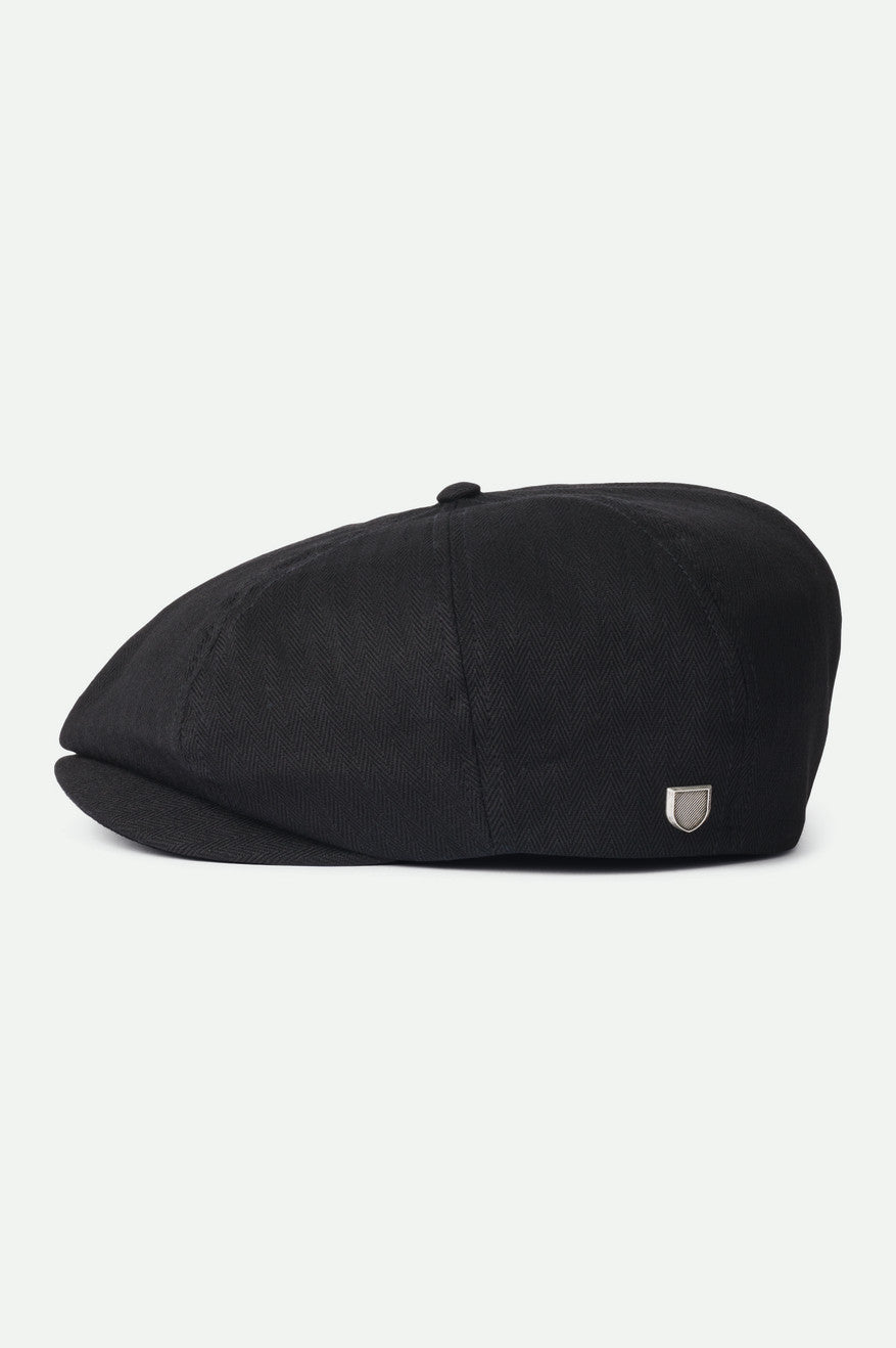 Unisex Brood Newsboy Cap in Black