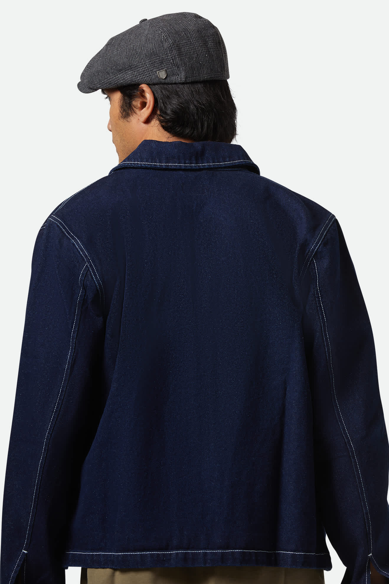 Unisex Brood Newsboy Cap in Grey/Black