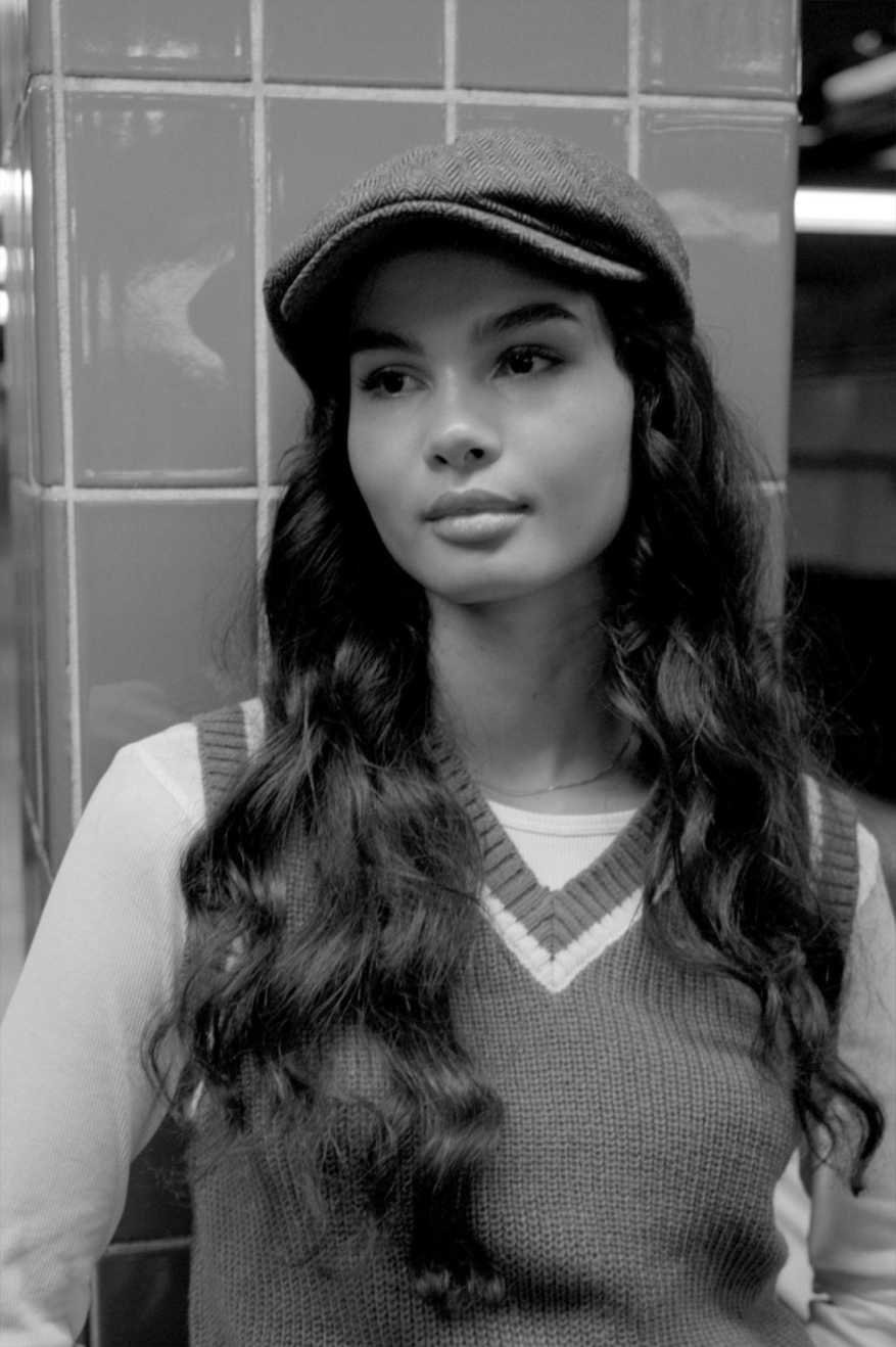 Unisex Brood Newsboy Cap in Grey/Black