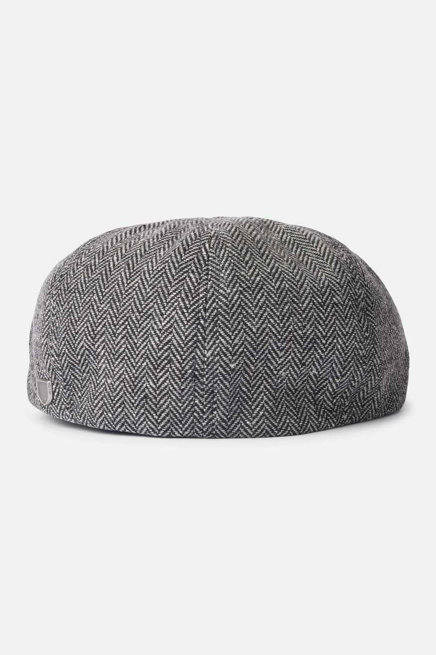 Unisex Brood Newsboy Cap in Grey/Black