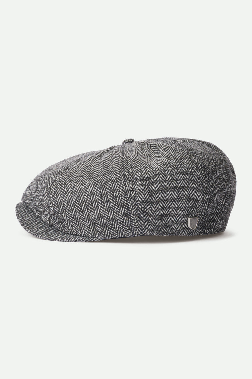 Unisex Brood Newsboy Cap in Grey/Black