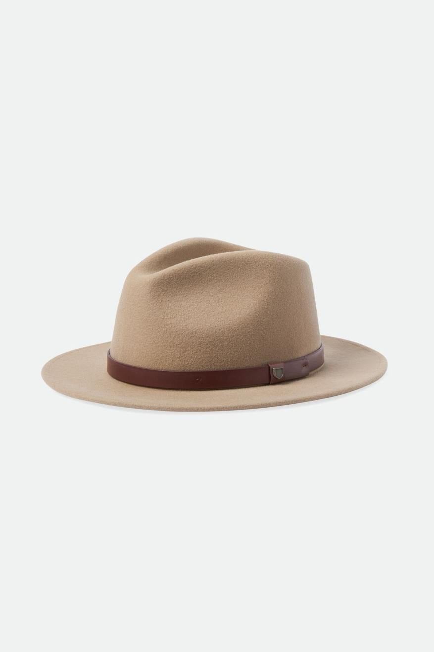 Unisex Messer Fedora in Sand