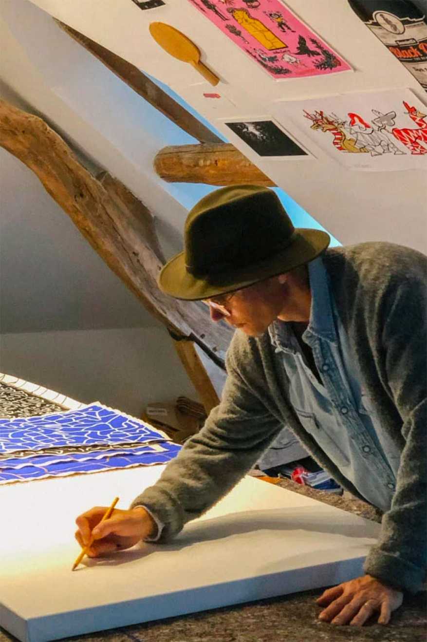 Unisex Messer Fedora in Sand