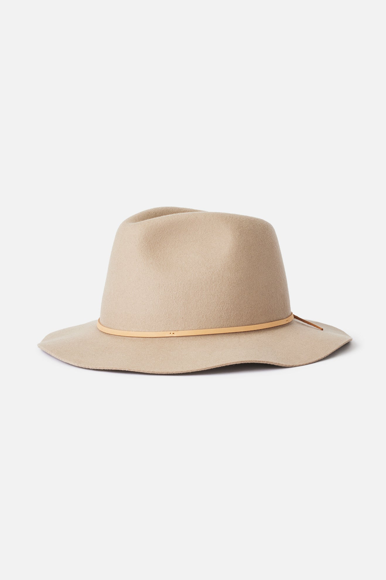 Unisex Wesley Fedora in Light Tan