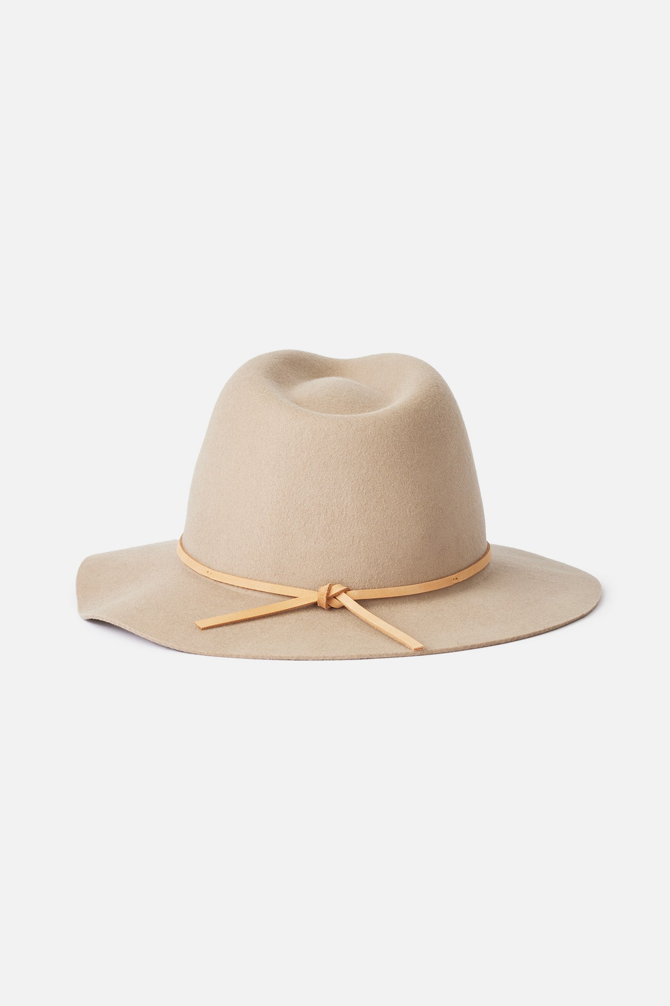 Unisex Wesley Fedora in Light Tan