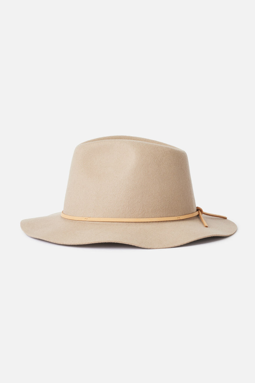 Unisex Wesley Fedora in Light Tan