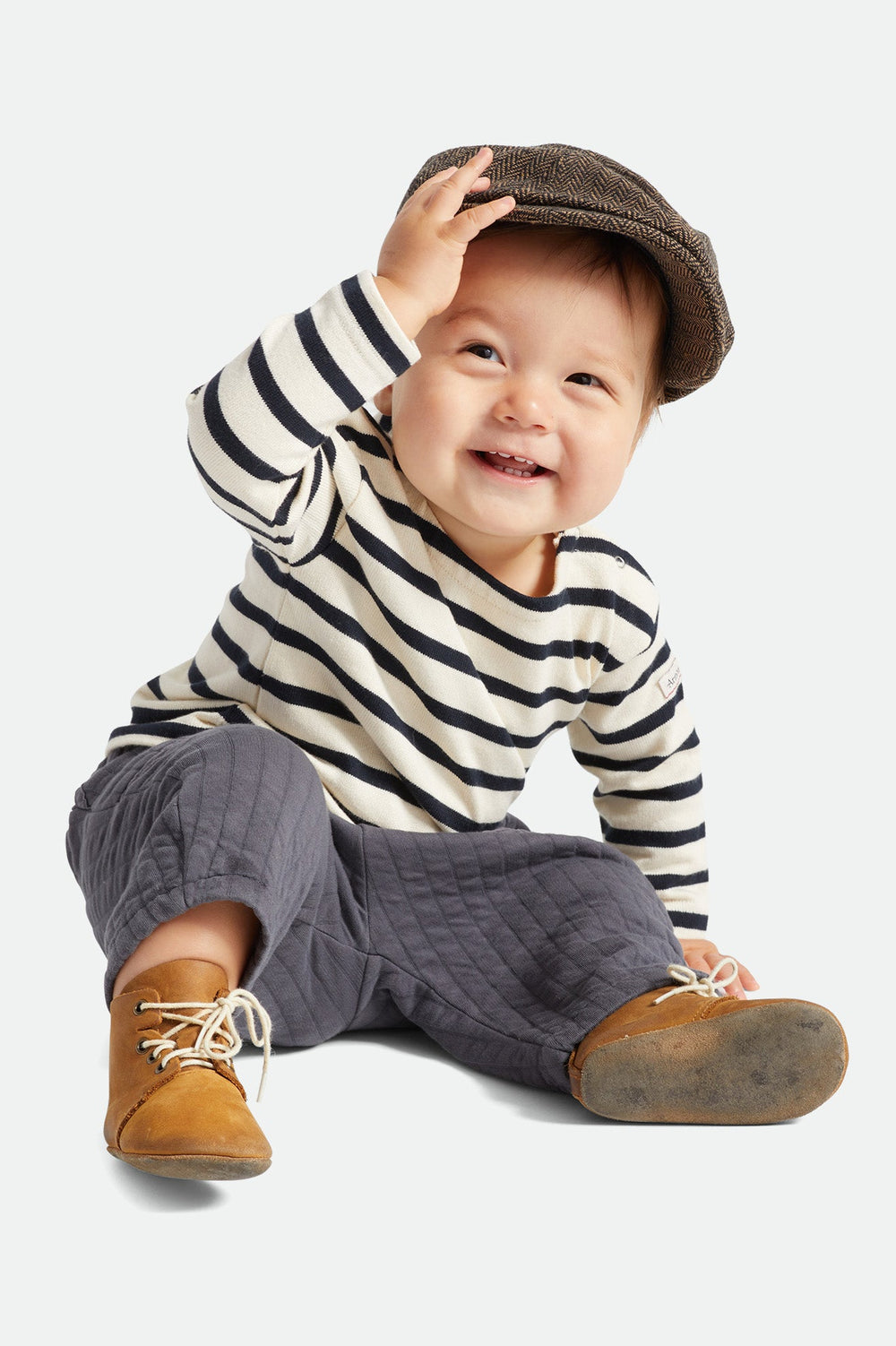 Youth Baby Brood Snap Cap - Brown/Khaki