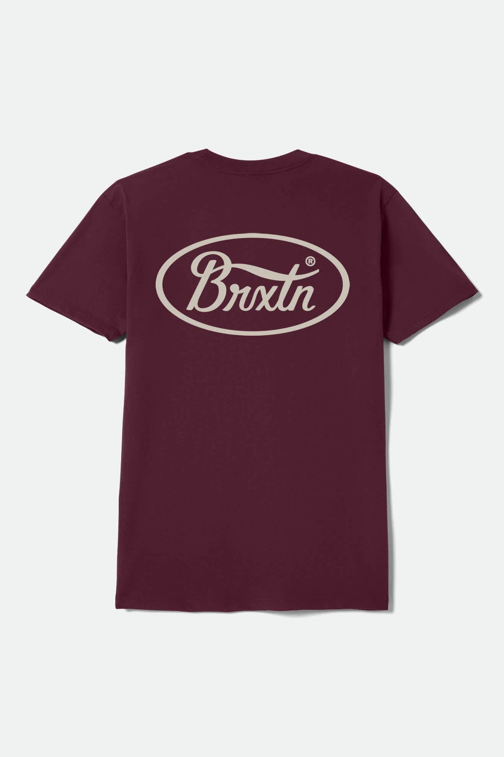 Men's Parsons Short Sleeve Standard T-Shirt in Burgundy/Stone