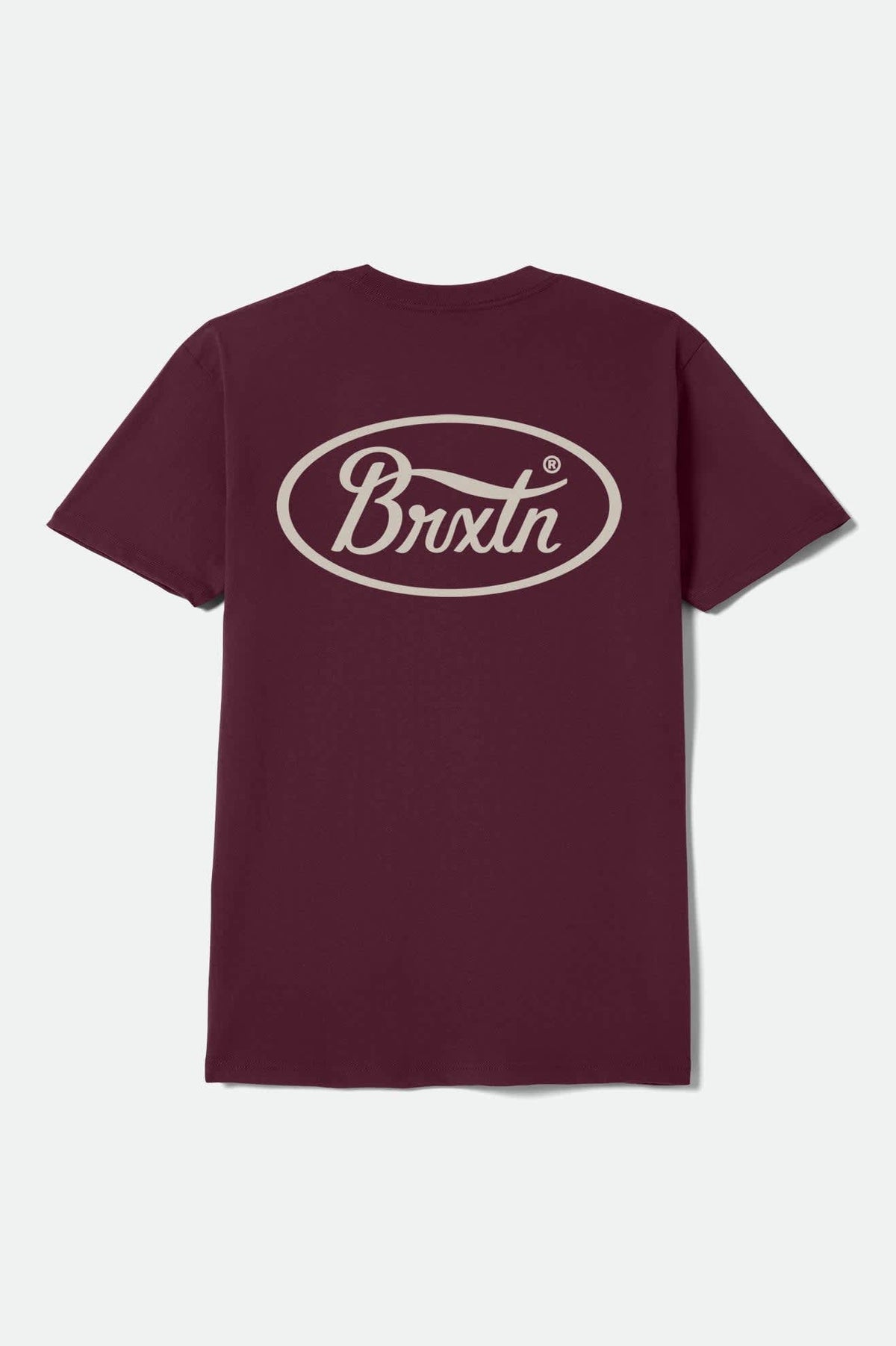 Men's Parsons Short Sleeve Standard T-Shirt in Burgundy/Stone