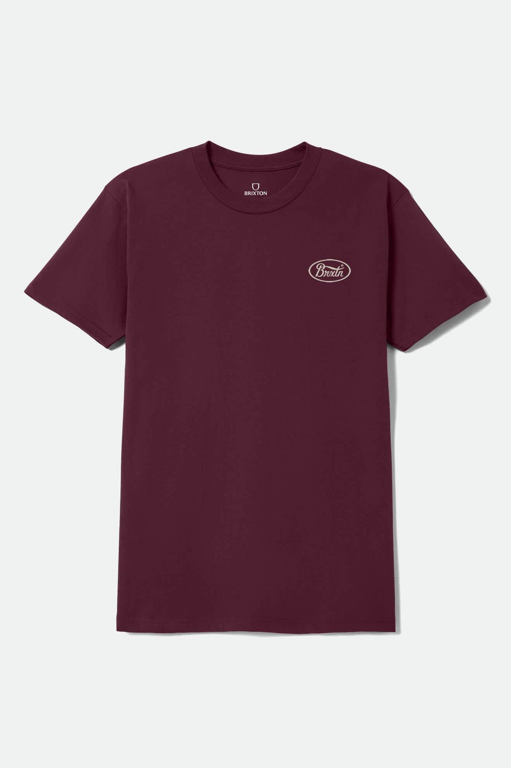 Men's Parsons Short Sleeve Standard T-Shirt in Burgundy/Stone