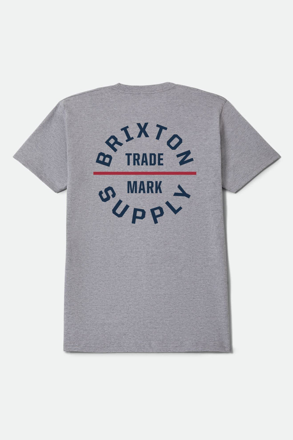 Men's Oath Short Sleeve Standard T-Shirt in Heather Grey/Navy/Red