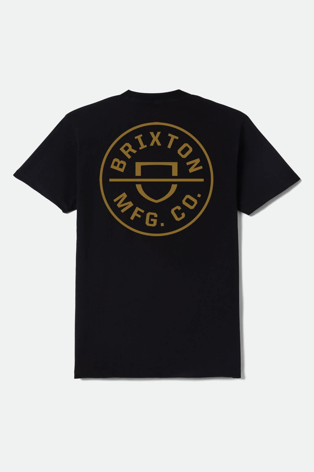 Men's Crest Short Sleeve Standard T-Shirt in Black/Bronze