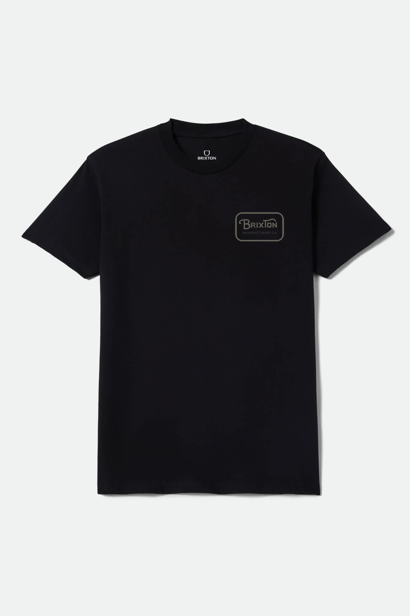 Men's Grade Short Sleeve Standard T-Shirt in Black/Olive