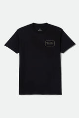 Men's Grade Short Sleeve Standard T-Shirt in Black/Olive