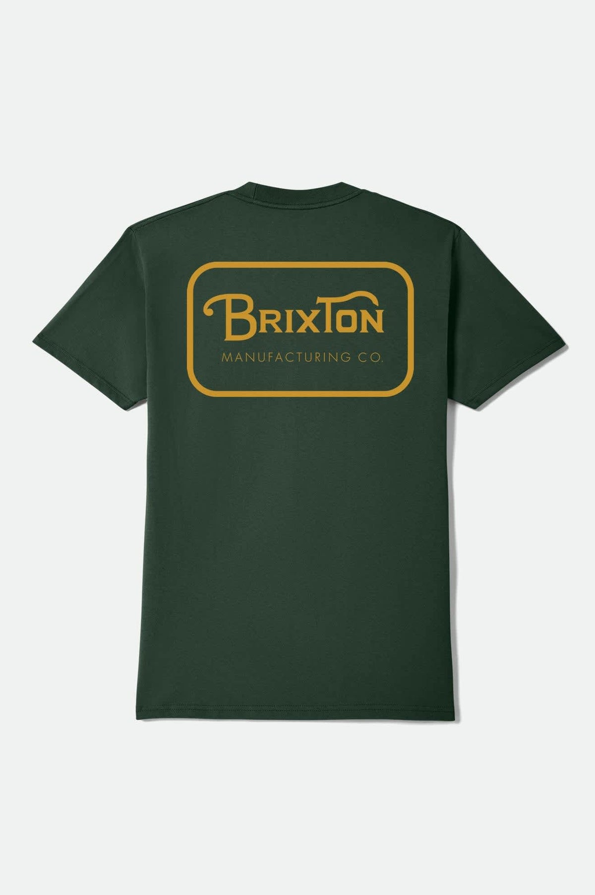 Men's Grade Short Sleeve Standard T-Shirt in Forest Green/Gold