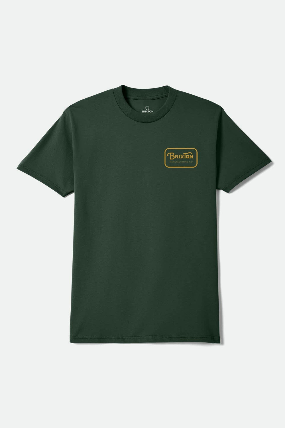 Men's Grade Short Sleeve Standard T-Shirt in Forest Green/Gold