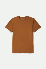 Men's Premium Cotton Short Sleeve Tailored T-Shirt in Washed Copper