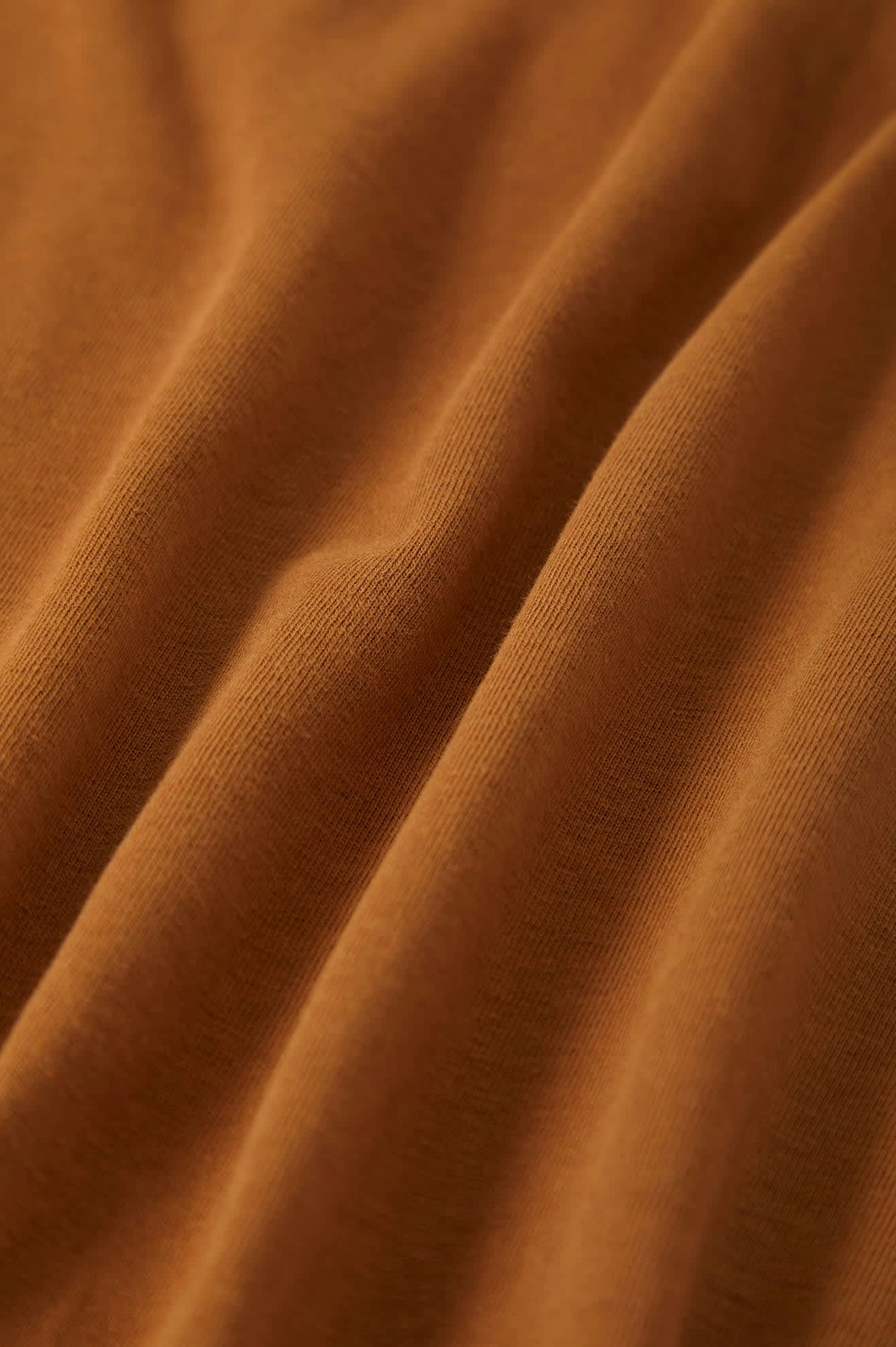 Men's Premium Cotton Short Sleeve Tailored T-Shirt in Washed Copper