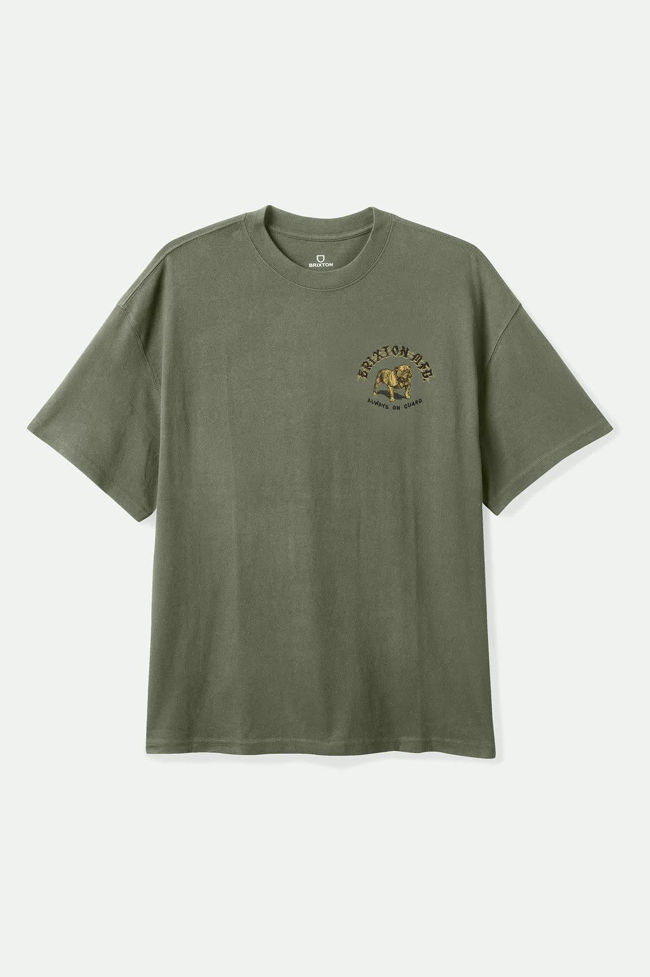 Men's Bauer Heavyweight Relaxed T-Shirt in Olive Surplus Classic Wash