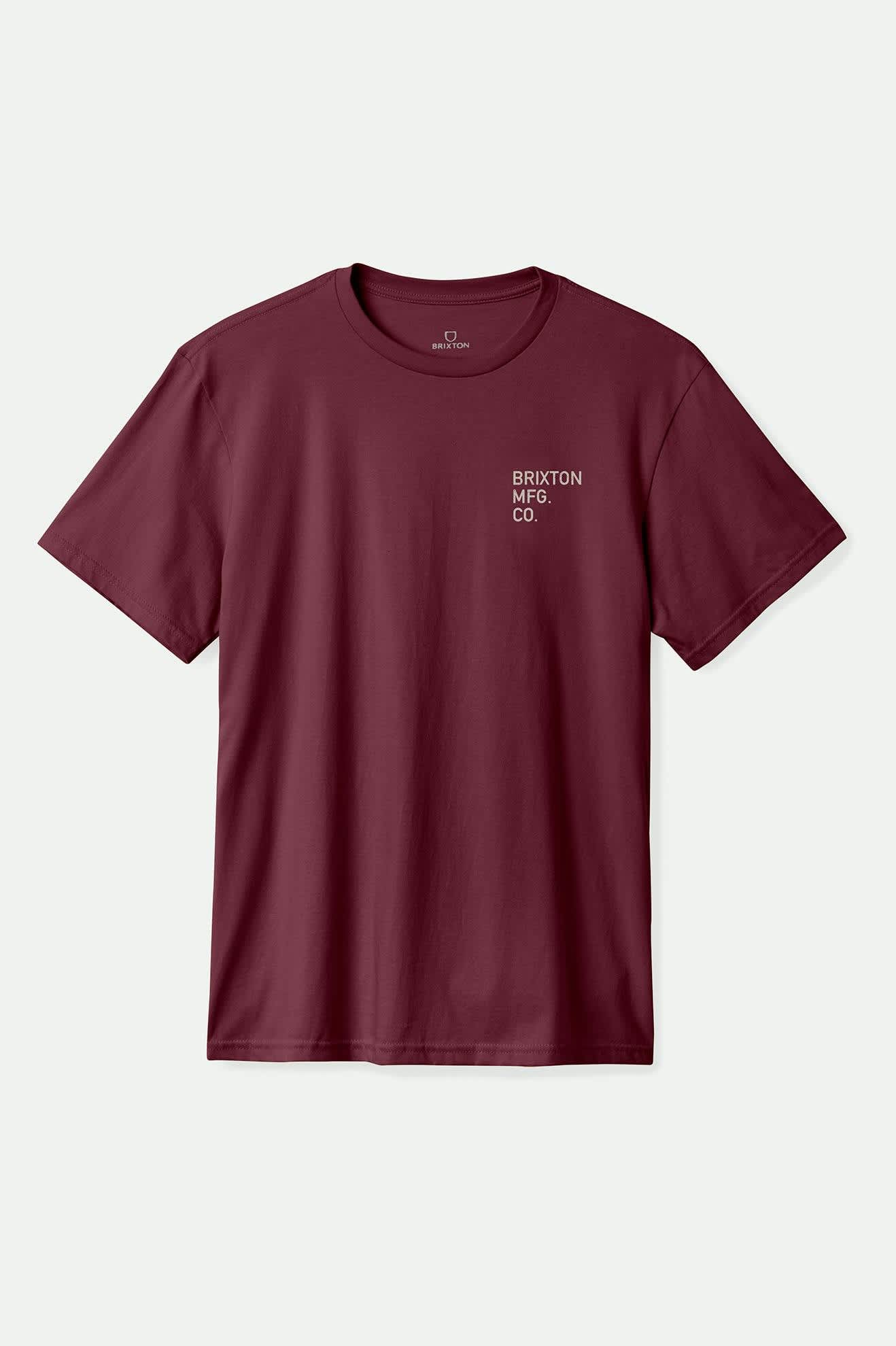 Men's Gage Short Sleeve T-Shirt in Port Worn Wash