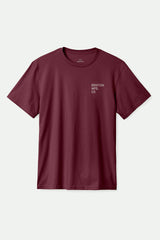 Men's Gage Short Sleeve T-Shirt in Port Worn Wash