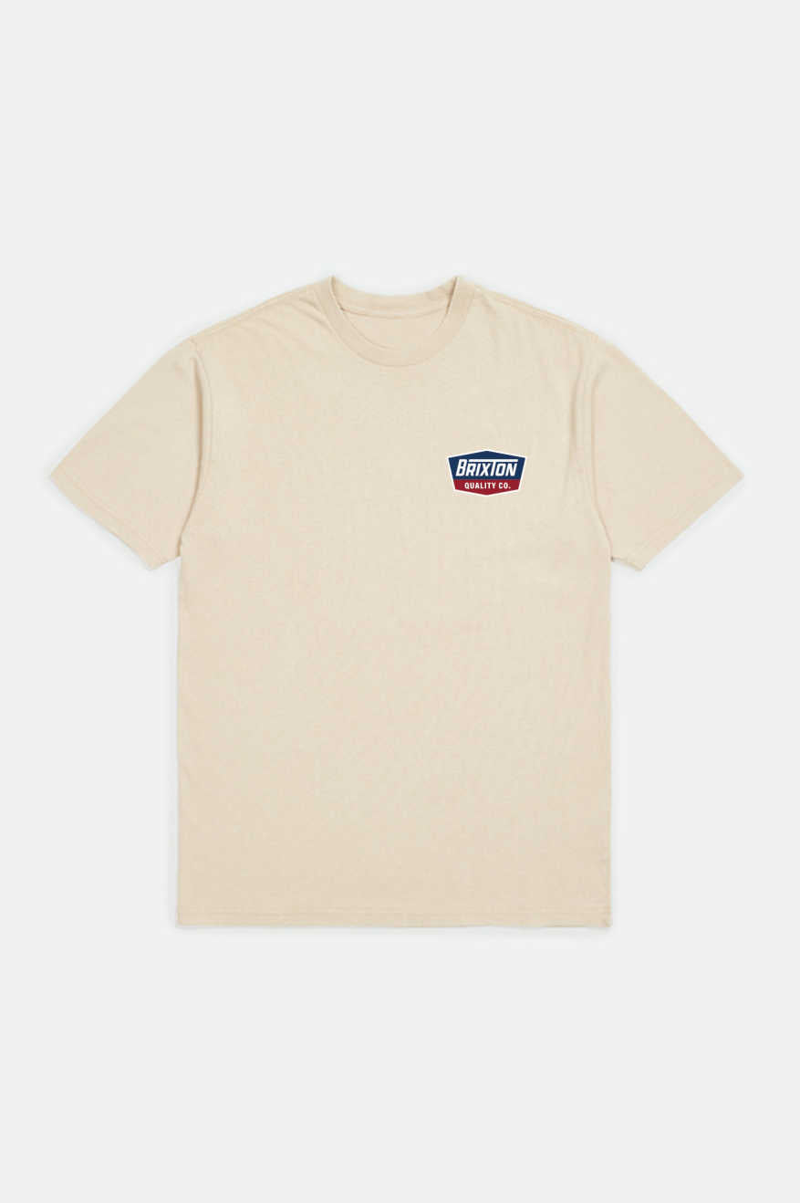 Men's Regal S/S Standard T-Shirt in Cream/Navy