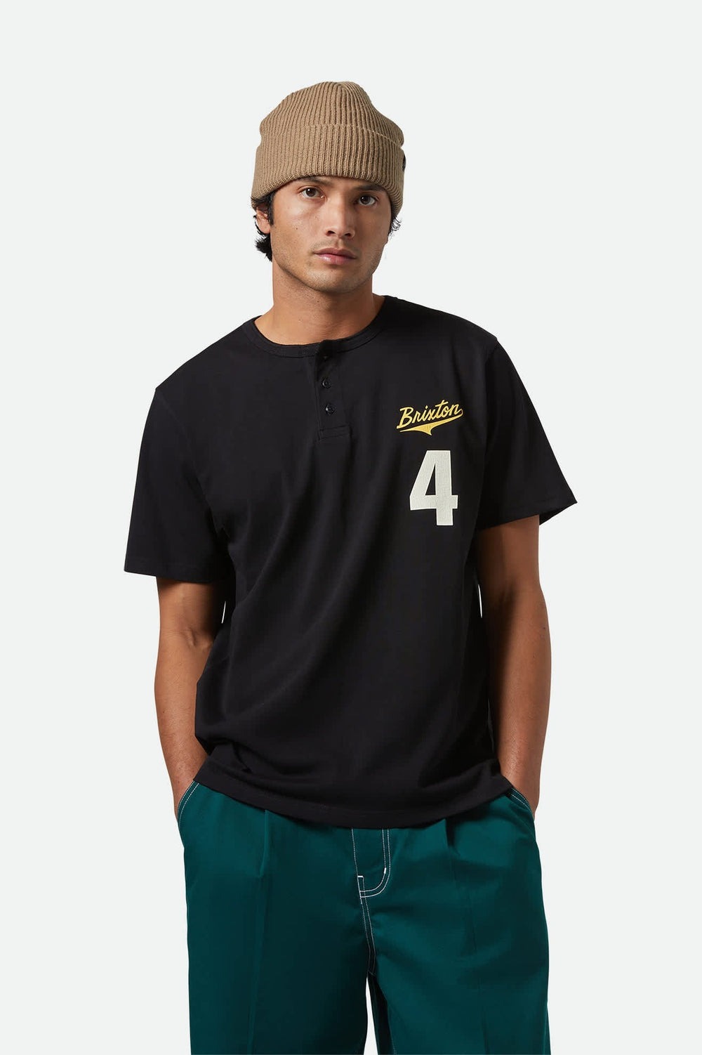 Men's The League Baseball T-Shirt in Black/Black