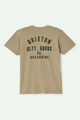 Men's Woodburn Oceanside S/S Standard T-Shirt In The Color Khaki/Dark Green
