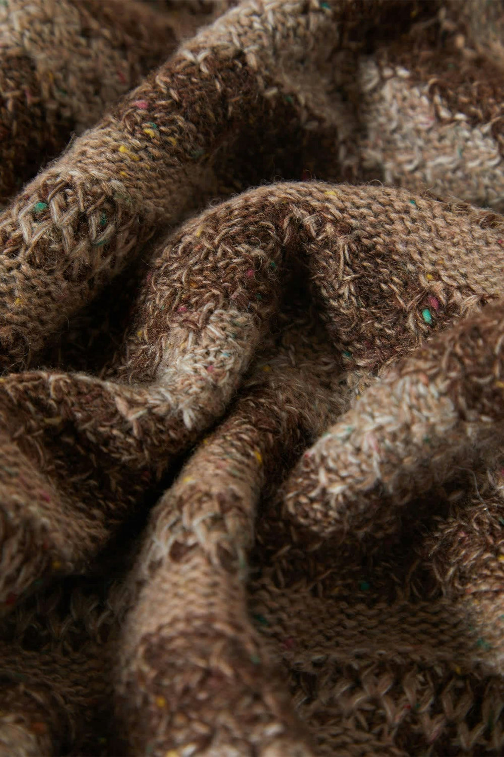 Men's Midnight Crew Sweater in Multi Neutral Stripe