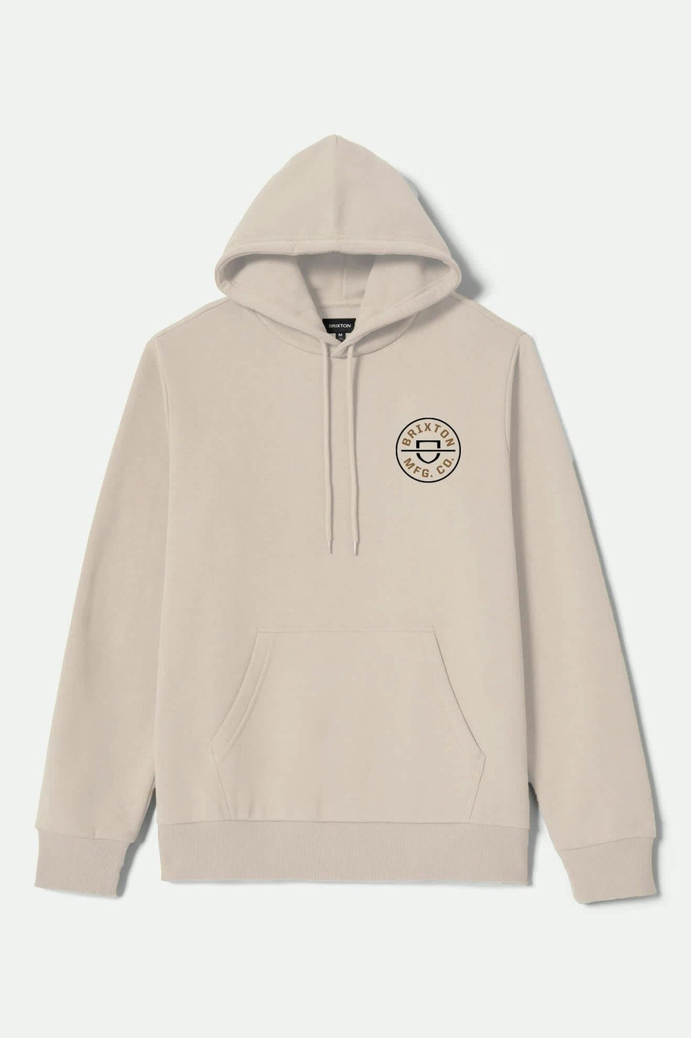 Men's Crest Hoodie in Cream/Jet Black/Washed Copper