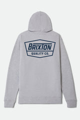 Men's Regal Hoodie in Heather Gunmetal/Dark Navy