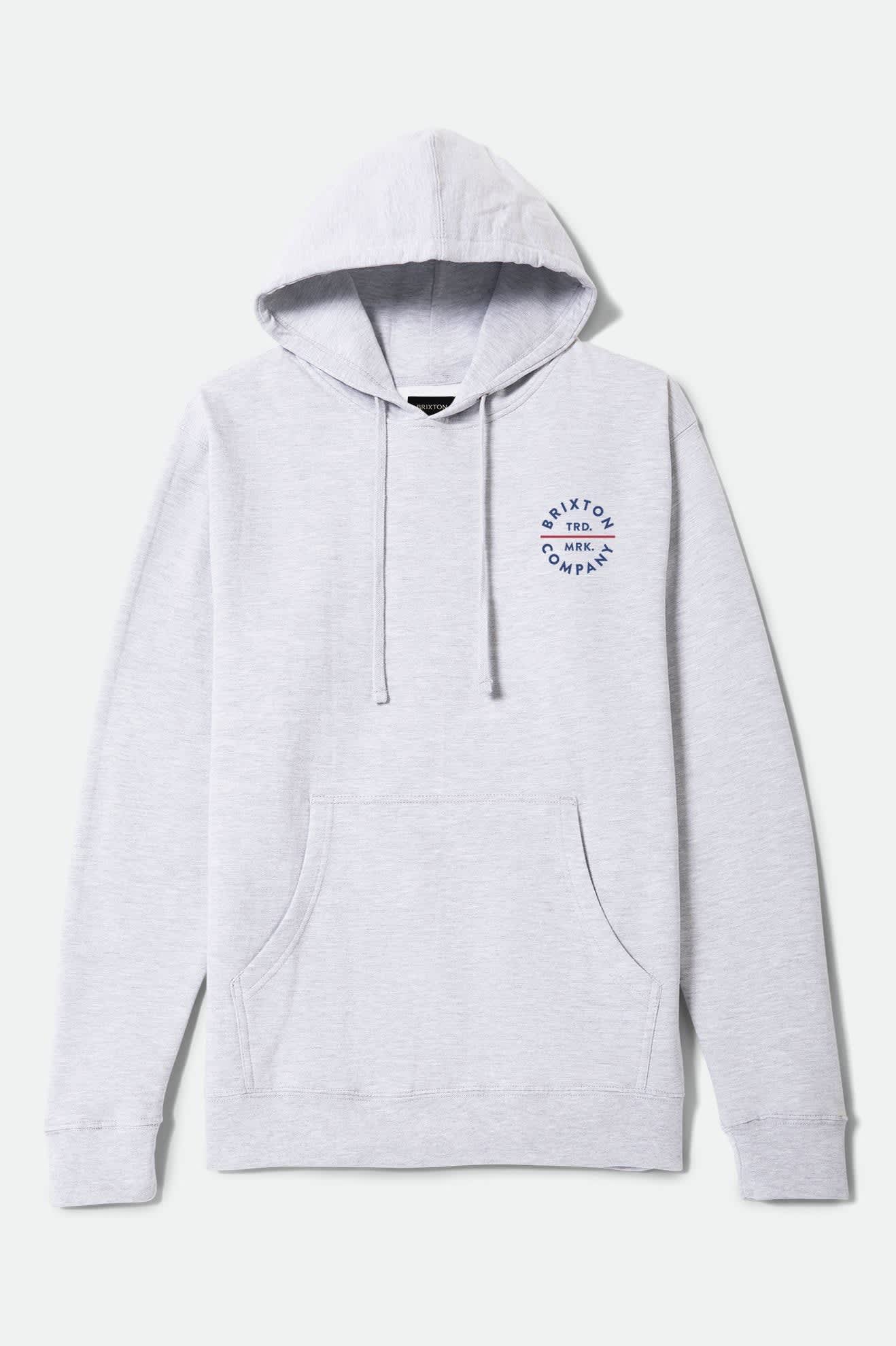 Men's Pledge Hoodie in Heather Grey/Blue/Red