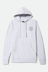 Men's Pledge Hoodie in Heather Grey/Blue/Red