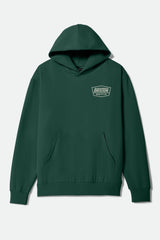 Men's Regal Hoodie in Forest Green/Stone