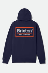 Men's Palmer Hoodie in Classic Navy/Light Grey/Orange