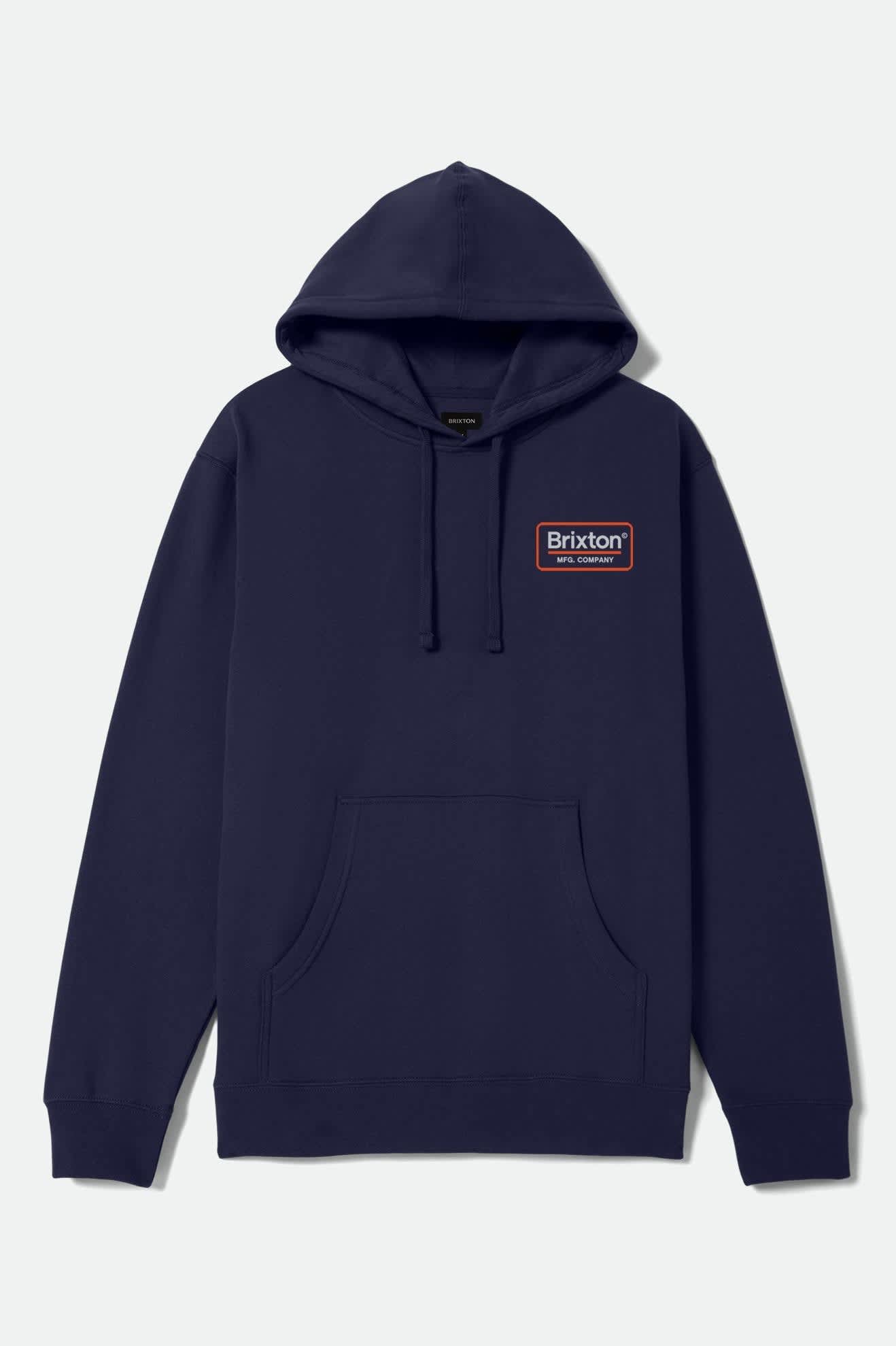 Men's Palmer Hoodie in Classic Navy/Light Grey/Orange