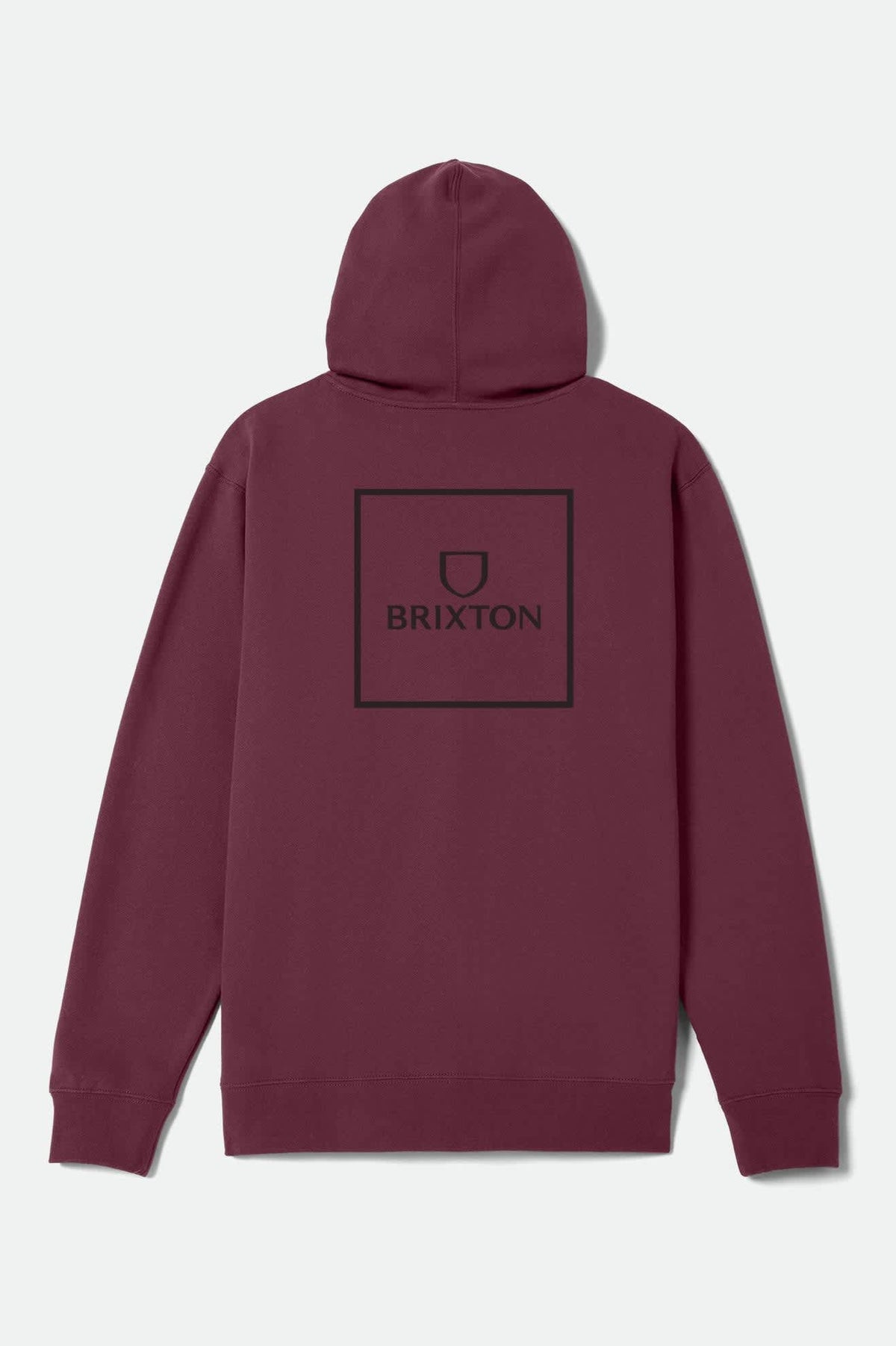 Men's Alpha Square Hoodie in Maroon/Black