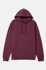 Men's Alpha Square Hoodie in Maroon/Black