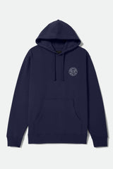 Men's Crest Hoodie in Classic Navy/White