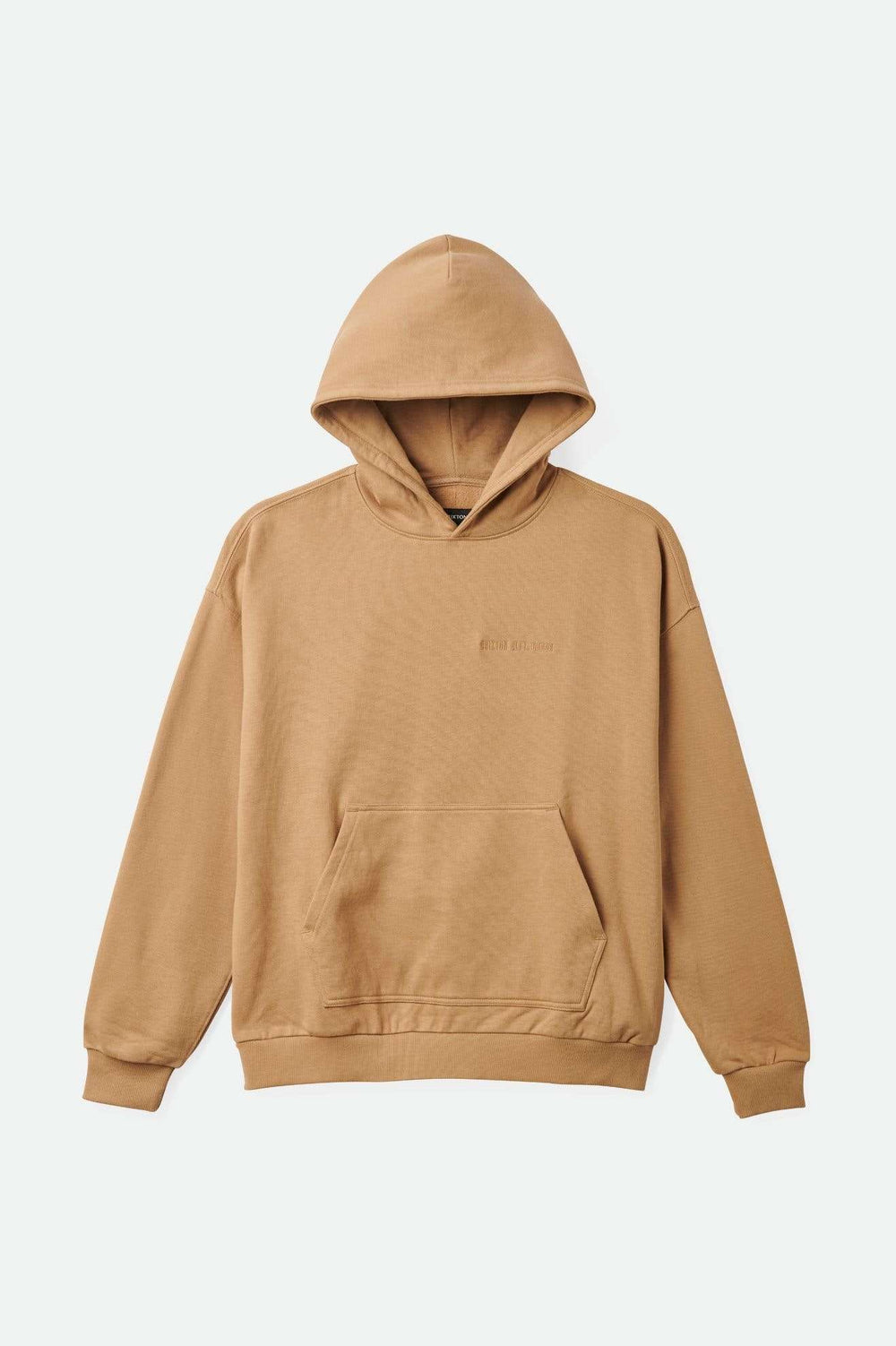 Men's Embroidered Heavyweight Oversized Hoodie in Tiger's Eye